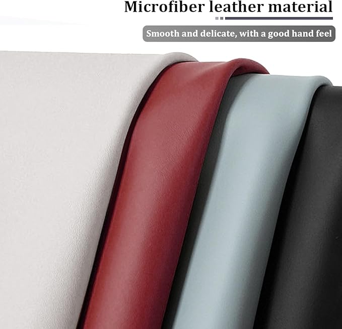 2PCS Car Seat Gap Filler, Leather Vehicle Seat Crevice Blocker Stopper to Prevent Things from Dropping, No-Drop Automotive Interior Console Catcher Plug, Universal for Vehicles (Red)