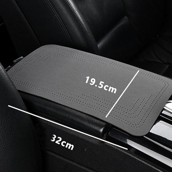 Center Console Cover for Volvo XC70 1997–2016 P2/P3,Auto Armrest Cushion,Car Arm Rest Lid Protector,Middle Console Pad,Automotive Interior Accessories,Orange-19.5X32CM