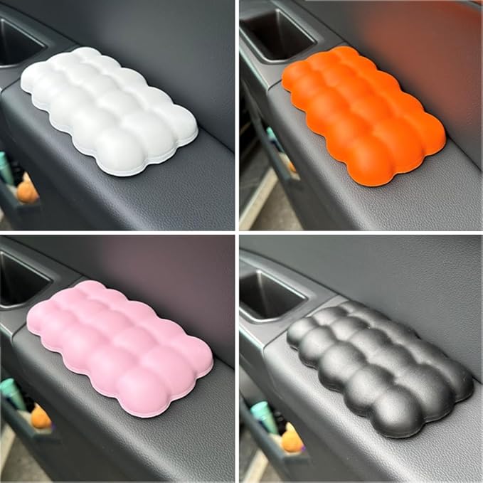 2PCS Car Knee Cushions, Car Elbow Rest Pads Cloud Shape Elbow Pillow Armrests for Car Truck Door Center Console