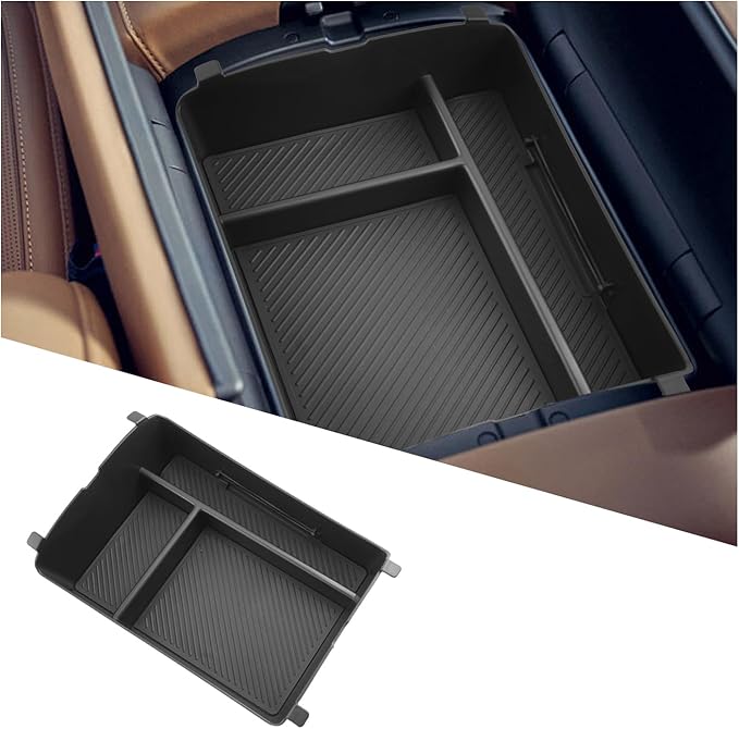Ruiya 2026 Palisade Center Console Organizer for Hyundai Palisade 2026 Accessories ABS Material Upper Layer Armrest Console Organizer Compatible with 2026 Hyundai Palisade Calligraphy