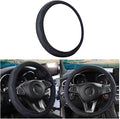 LoyaForba Car Steering Wheel Cover, Non-Slip Microfiber Leather Steering Wheel Cover, Breathable Vehicle Soft Handle Protector, Universal Automotive Interior Accessories for Women Men Girls (Blue)