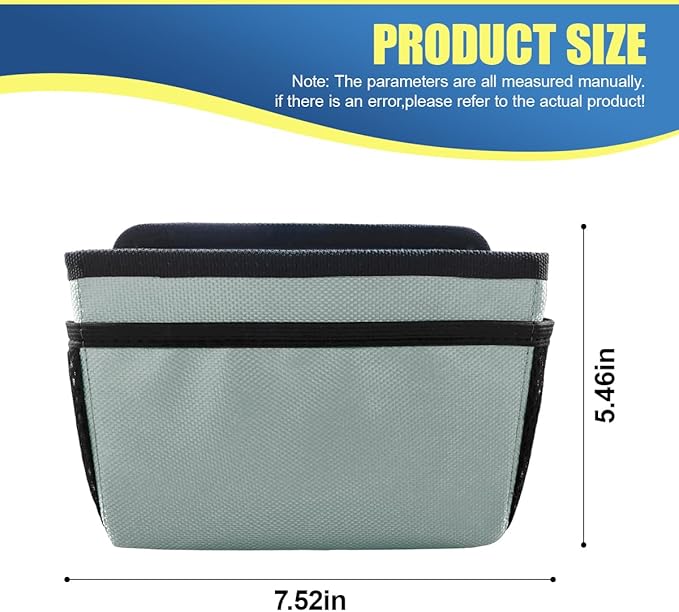 Car Trash Can, Mini Waterproof Hanging Auto Foldable Garbage Organizer Holder, Multi-Pocket Foldable Vehicle Interior Storage Bag Container Accessories for Cars, SUVs, Trucks (Silver)