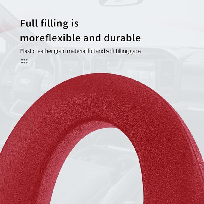 2PCS Car Seat Gap Filler,Flexible Seat Gap Organizer Between Seats for Tightly Filling Seat Gaps,Universal Car Side Seat Gap Filler Interior Car Accessories for Women & Men (Red)