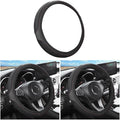 LoyaForba Car Steering Wheel Cover, Universal 14.5-15 Inch, Soft Anti-Slip Neoprene Protector for Steering Wheel, Breathable Odorless and Elastic Stretch, Car Accessory for SUV, Van, Truck (Black)