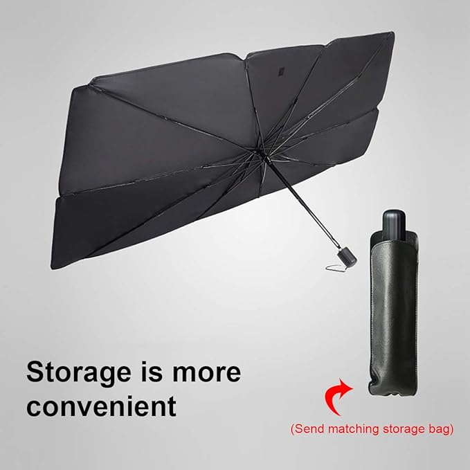 helloleiboo Car Windshield Sun Shade UV Rays and Heat Sun Visor Protector Foldable Reflector Windshields Umbrella