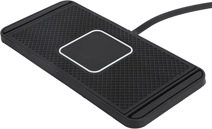 SUNGOOYUE Wireless Car Charger, 15W Fast Charging Pad with Nonslip Silicone Base, Universal Phone Mount Compatible with QiEnabled Devices