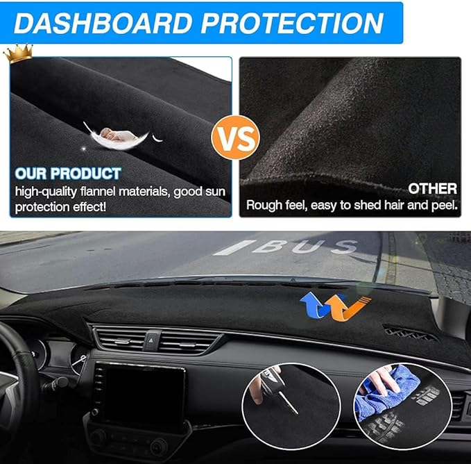 CARTIST Dash Cover for Chevy Chevrolet Silverado/GMC Sierra C1500 C2500 C3500 K1500 K2500 K3500 1988-1994,1992-1994 GMC Yukon/Chevy Blazer Suburban Dashboard Cover Mat Non-Slip