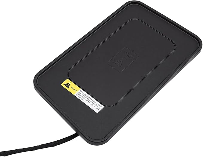 Drfeify Wireless Charging Pad for Car, Non Slip Silicone Material, Fast Charge Design for Front Center Console, Compatible with 2013 to 2019