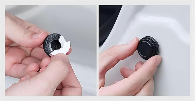 Car Door Protector-Door Handle Shielding Film, Door Dampening Pads, and Door Corner Guards for All Car Models - Noise Reduction & Anti-Scratch Solution (Black)