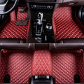 Car Floor Mats Automotive Floor Mats Vehicle Specific All Weather Protection Custom Compatible with Most of 98% Cars SUVs (Wine red)