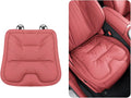 Bzxpk Skin-Friendly & Dirt-Repellent Leather Car Seat Cushion, Non-Slip PU Leather Seat Cover for Car, Office Chair & Travel, Breathable Comfort Cushion (Red, Front Row)