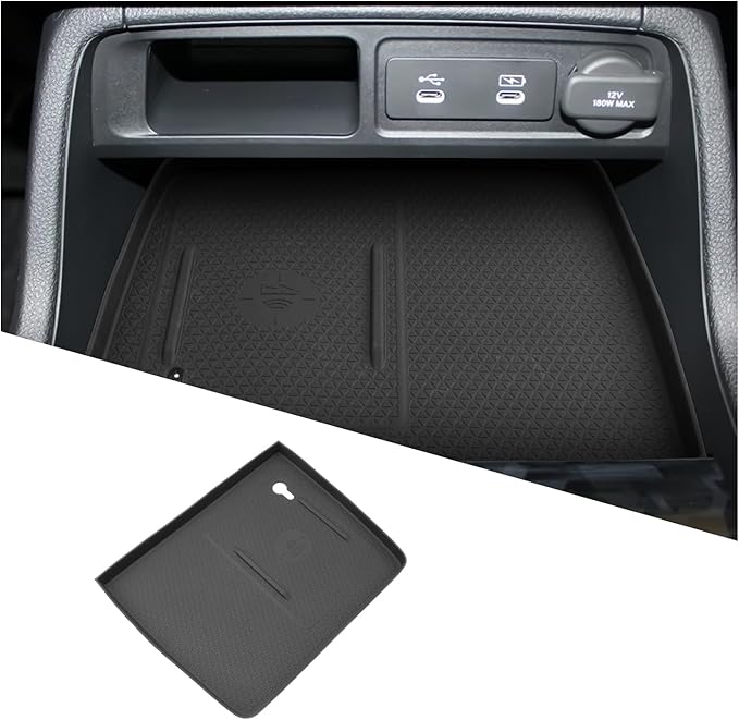 2026 Passport Wireless Charging Silicone Pad for Honda Passport 2026 Accessories Central Anti-Slip Wireless Charging Mat Compatible with 2026 Honda Passport RTL/TrailSport/TrailSport Elite