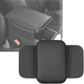 Car Center Console Armrest Pad for Subaru Forester SJ 4.Gen 2013 2014 2015 2016 2017 2018 2019, Water Resistant Armrest Cushion Cover Anti-Slip Bottom Console Protection,A Black
