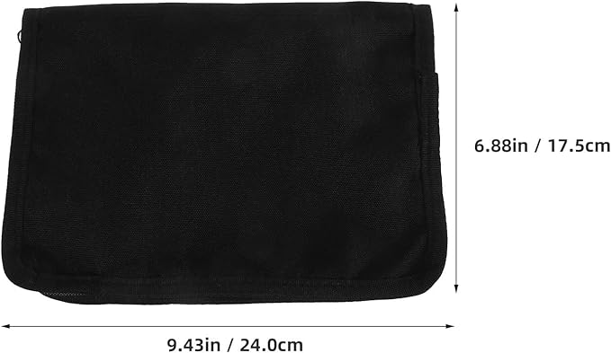 Car Document Holder and Insurance Registration Holder Oxford Fabric Multi-pocket Glove Box Organizer Portable Storage Case for Vehicle Guides and Cards, Black