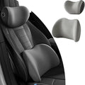 Headrest Lumbar Pillows Car Seat for Honda HRV CRV CRZ BRV 2001-2025, Ergonomic Neck Back Support Cushion, Comfortable Breathable Washable Cover, Memory Foam, Gray