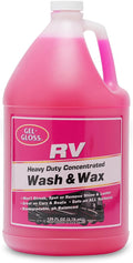 Gel GLOSS RV Wash & Wax - Clean, Streak-Free Finish, Reduced Water Spotting, pH Neutral, Concentrated Carnauba Wax Formula, Provides A Deep Gloss Finish on Campers and Motorhomes, 1 Gallon
