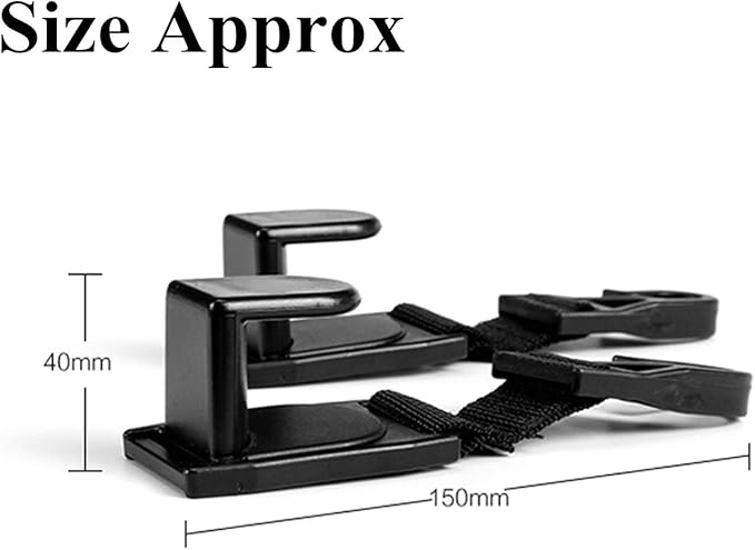 YOCTM 2-Pack Seat Headrest Hooks for for 2018 2019 2020 2021 2022 Jeep Wrangler JL JLU Unlimited Sahara Sports Rubicon Gladiator JT Car Back Seat Organizer Hanger Storage Hook Space Saving
