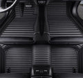 Custome Car Mats Accessories All Weather Floor mats Compatible with Automotive Floor Mats Passenger car mats (Black 3D)