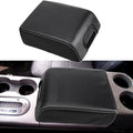 XITER 1PC Leather Center Console Armrest Box Cover Waterproof Cushion Pad for F150 2004-2008 Not Fit Jump Seat Console(Carbon Fiber)