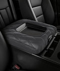 Center Console Cover for Chevy Silverado & GMC Sierra 2014-2018 with 40/20/40 Jump Seat Accessories, Leather Middle Armrest Console Cover Elbow Arm Rest Cushion for Car (Split Bench Seat Console ONLY)
