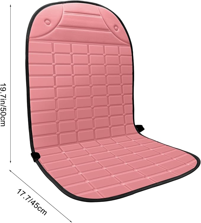 2-Pack Seat Cushion - Comfortable Winter Seat Cushion with Adjustable Buckle for Full Back and Seat (Pink)