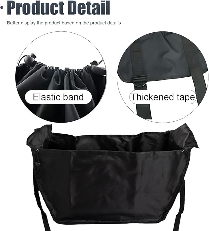Car Seat Organizer, Oxford Cloth Backseat Car Storage Bag with Drawstrings, Large Capacity Passenger Seat Organizer, Hammock Foldable Hanging Travel Bag for Road Trip (2PCS)