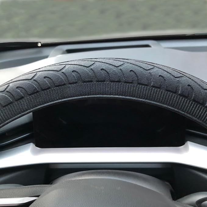 Universal Steering Wheel Cover：13.5 to 15 Inches Stretchable Silicone Anti Skid Steering Wheel Protector Fit for Most Car Models Including Round D Shape or Special Shape (Black)