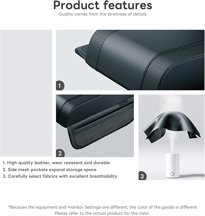 Civenhhd Car Armrest Pad, Universal Armrest Cushion Pad, Leather Armrest Box Pad