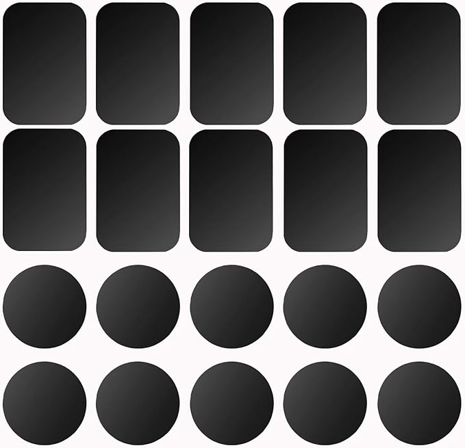 Adhesive Thin Metal Plates(Compatible with Magnetic Mounts),