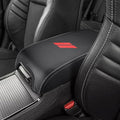INTGET Center Console Cover for Dodge Charger Accessories 2011-2020 2021 2022 2023 for Chrysler 300 2015-2022 Leather Armrest Cover Console Lid Protector Cushion Pad(Carbon Fiber Texture, Leather)