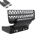 Rear USB Charger Hub for Tesla Model Y Juniper 2025,2026 Accessories- 4-Port Fast Charging Hub with Sliding Cover, 2 Type-C Docking Station for Tesla Model 3 Highland 2024-2026