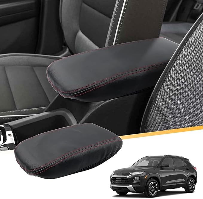 LFOTPP Armrest Cover for 2021-2026 Chevy Trailblazer (RS/LS/LT/Activ) Chevy Trailblazer Accessories Center Console Cover Arm Rest Protector Middle Lid Pad Protector PU Leather, Anti-Scratch,Non-Slip