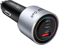 HKyoriyoi 175W USB C Super Fast Car Charger, PD3.1 140W PD3.0 100W Fast Charging Type C Car Phone Charger, 3-Port GaN Cigarette Lighter Adapter for Laptop, MacBook, iPad, iPhone 16 Pro, Samsung S25