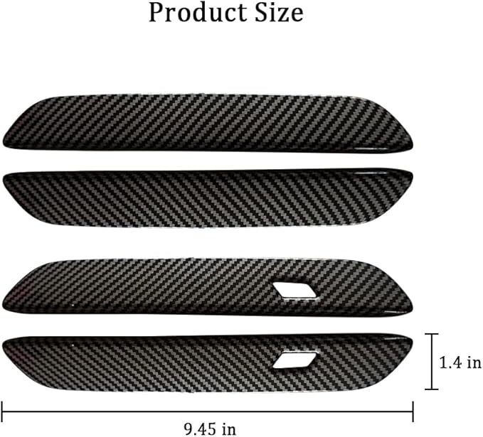 Car Exterior Door Handle Sticker Compatible with BMW X3 M50 xDrive 2025 2026, Door Handle Protector Trim (Carbon Fiber Pattern)
