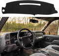 Dash Cover Custom Fit for 1997-2000 Chevy Chevrolet Silverado/GMC Sierra C1500 C2500 C3500 K1500 K2500 K3500, 1997-1999 GMC Yukon/Chevy Tahoe, Dashboard Cover Mat Pad(97-98, Black)