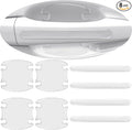 8Pcs Transparent Car Door Handle Scratch Protector Door Handle Protector Waterproof and Scratch Resistant Paint Protection Pad Suitable for Most Car (Door Handle Protector)