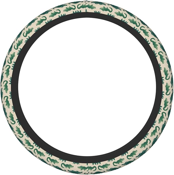 Funny Baby Alligator Universal Fit Steering Wheel Cover for Car, Truck, and SUV, Durable Steering Wheel Protection
