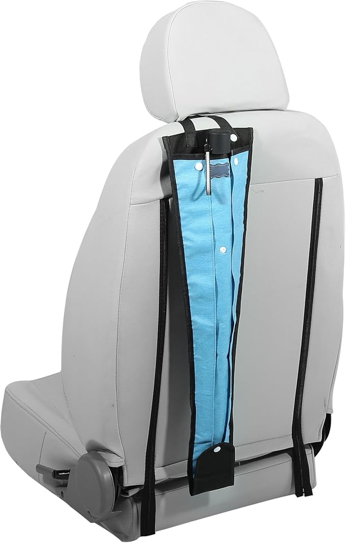 X AUTOHAUX Multifunction Car Truck Back Seat Umbrella Storage Holder Hanging Waterproof Organizer Bag Blue