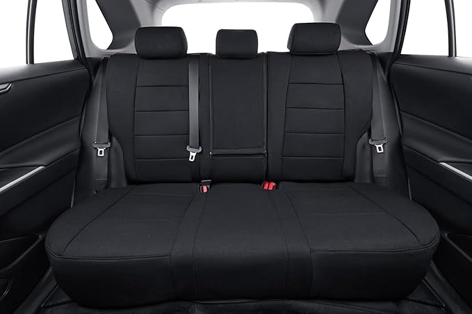 coverdream Corolla Cross Polyester Seat Covers Custom Fit for 2023-2026 Toyota Corolla Cross Hybrid S,SE,XSE,Nightshade SUV,Fully Covered,Breathable Cloth Car Seat Protector (Full Set,Black)