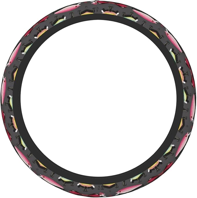 Fishing Lure Universal Fit Steering Wheel Cover for Car, Truck, and SUV, Durable Steering Wheel Protection