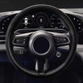 Car Steering Wheel Cover, Silicone Non-Slip Steering Wheel Protector, 13/14/15/16 inch Ultra Thin Steering Wheel Protective Covers for Women Men, Universal Vehicle Accessories (Black)