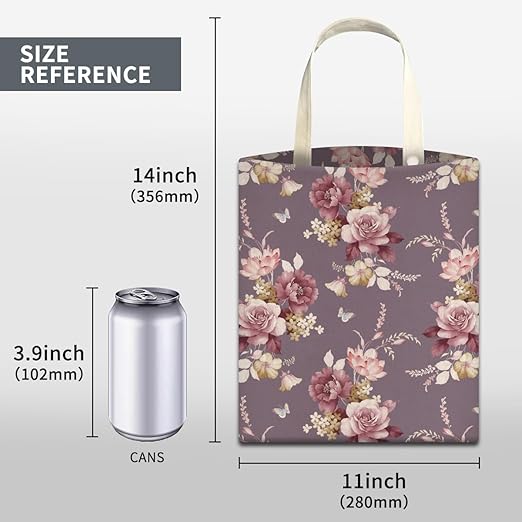Car Trash Can, Cute Car Trash Bag, Hanging Car Organizer and Storage Bag, Trash Bin for Car Accessories, Vehicle, Travelling, Camping Watercolor Purple Rose