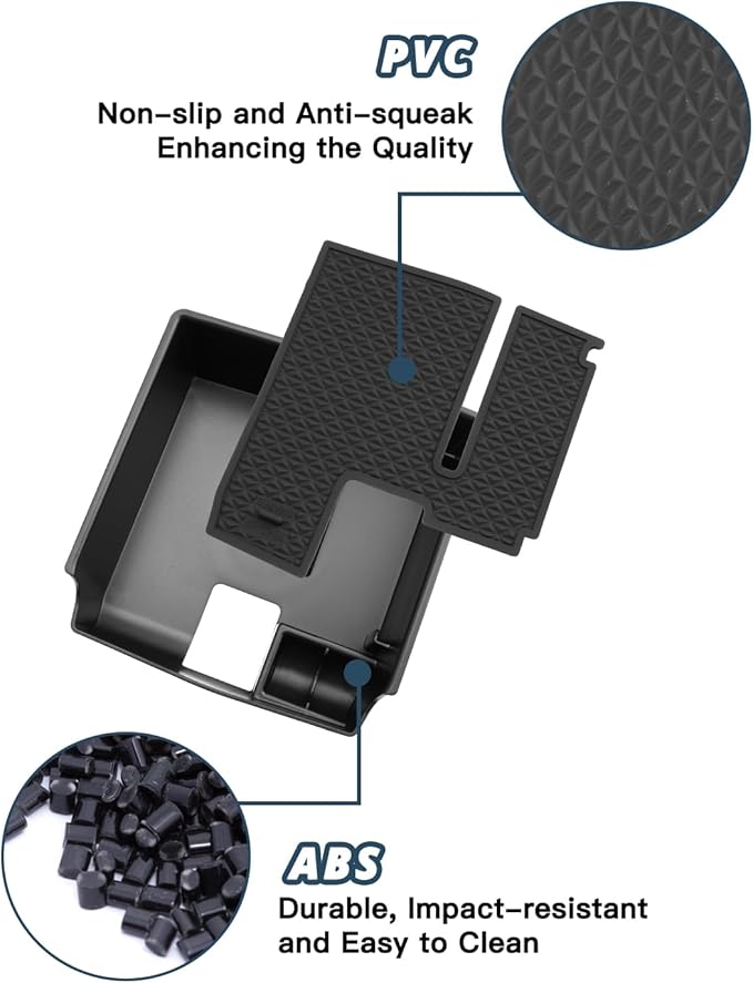 Ruiya 2026 Corolla/Corolla Cross Center Console Organizer for 2026 Toyota Corolla Accessories ABS Material Armrest Glove Tray Compatible with 2019-2026 Toyota Corolla & 2022-2026 Toyota Corolla Cross