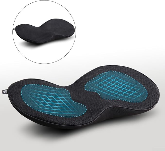 Comfortable Memory Foam Car Seat Cushion with Lumbar Support for Long Road Trips and Office Days