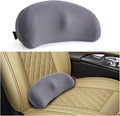 Car Lumbar Support Pillow, Ergonomic Memory Foam Vehicle Seat Back Support Pillow for Sciatica Pain Relief, Comfortable Automotive Seat Cushion Pad, Universal for SUV RV Truck (Gray)