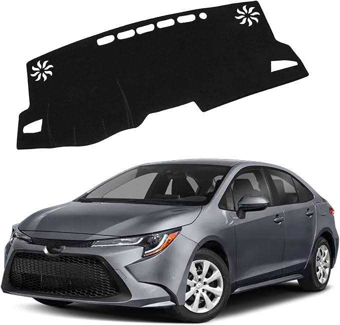 Dashboard Mat Cover for Toyota Corolla 2019 2020 2021 2022 2023 2024 2025 Nonslip Center Console Sunshield Glare UV Rays Protector Accessories