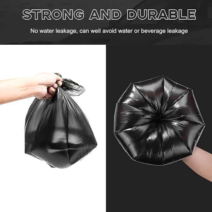 Foldable Waterproof Leather Car Garbage Organizer Holder, Automotive Mini Dustbin Container with One Roll Trash Bag, Universal Interior Car Accessories (Trash Bag)