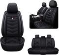 MVRVMV 5-Seat Car Seat Covers for GMC Acadia 2007-2026, Waterproof Non-Slip Wear-Resistant Leather Seat Cover (5 Seat Standard, Black)