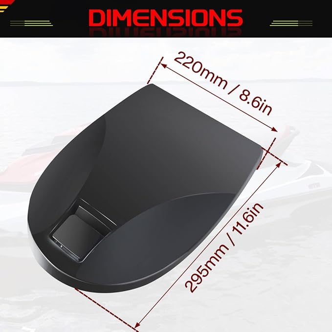 Glove Box Door Lid & Latch Kit Compatible with 2006-2011 Sea-Doo GTI SE 155 130 GTS WAKE Accessories Storage Box Door Cover Replacement for 291002249, 269500553