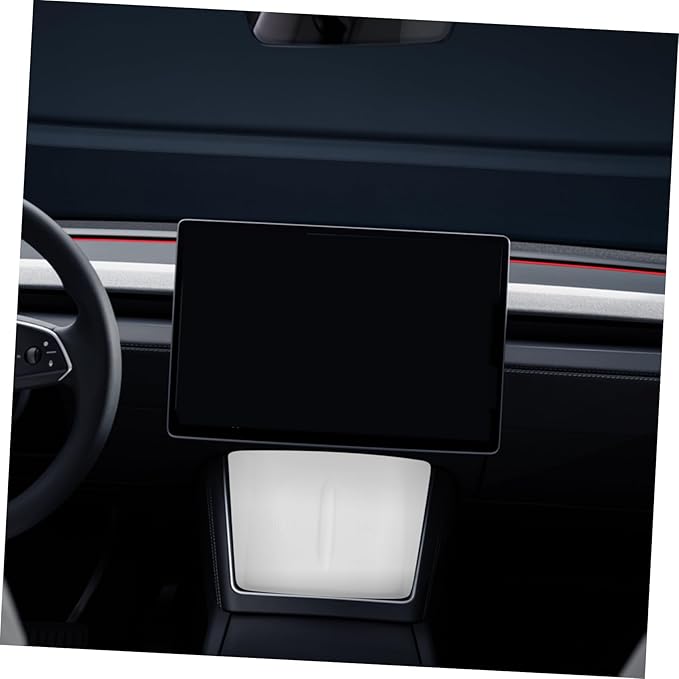 Center Console Charging Mat - Silicone Pad for Model Easy Installation Compatible Induction Chargers White Color